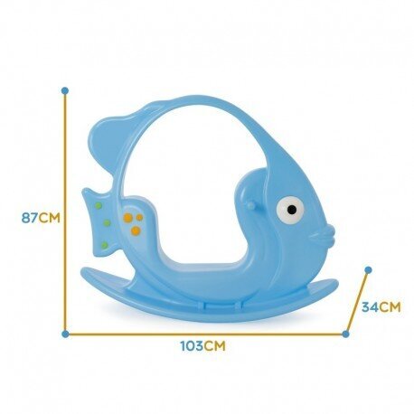 Kiik Woopie Rocker Fish Blue kuni 35 kg цена и информация | Mänguväljakud, mängumajad | kaup24.ee