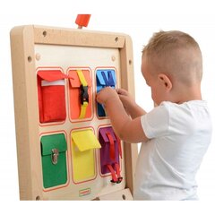 Tahvel lukkudega sulgemiseks ja avamiseks Masterkidz Wall Board цена и информация | Развивающие игрушки | kaup24.ee