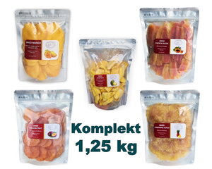 Kuivatatud puuviljade kinkekomplekt 1.25kg hind ja info | Pähklid, seemned, kuivatatud puuviljad | kaup24.ee