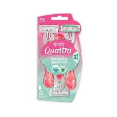 WS Quattro чувствительный неделя Rulger 3vt., 6 набор упаковки цена и информация | Средства для бритья | kaup24.ee