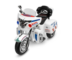 Ühekohaline laste elektrimootorratas Toyz Riot Police, valge hind ja info | Laste elektriautod | kaup24.ee