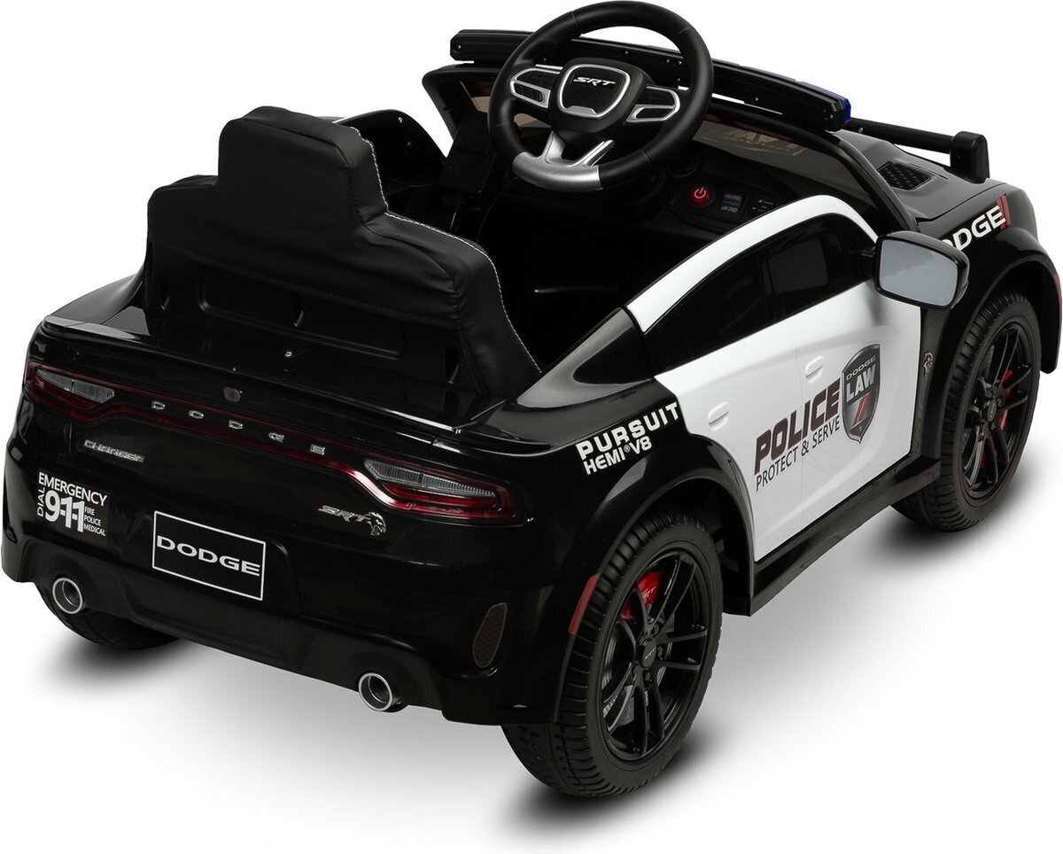 Ühekohaline laste elektriauto Toyz Dodge Charger Police, must hind ja info | Laste elektriautod | kaup24.ee