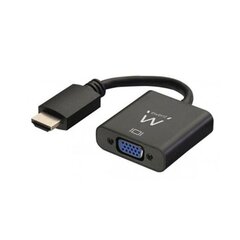 HDMI-VGA Audioadapteriga Ewent AISCCI0306 EW9864 0,23 m Must hind ja info | USB jagajad, adapterid | kaup24.ee