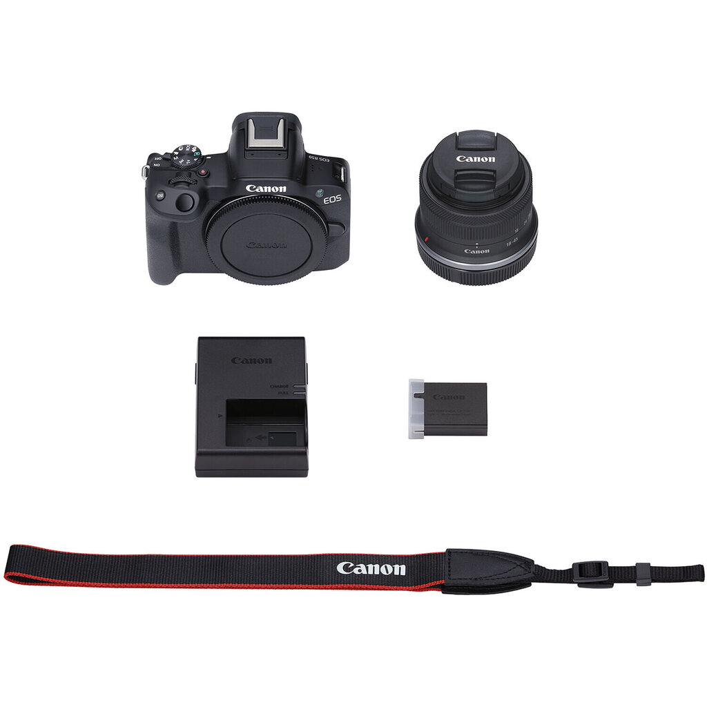 Canon EOS R50 + RF-S 18-45 IS STM (Black) hind ja info | Fotoaparaadid | kaup24.ee