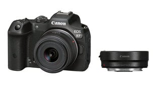 Canon EOS R7 + RF-S 18-45mm F4.5-6.3 IS STM(F/4.5-6.3 IS STM) + Mount Adapter EF-EOS R цена и информация | Фотоаппараты | kaup24.ee