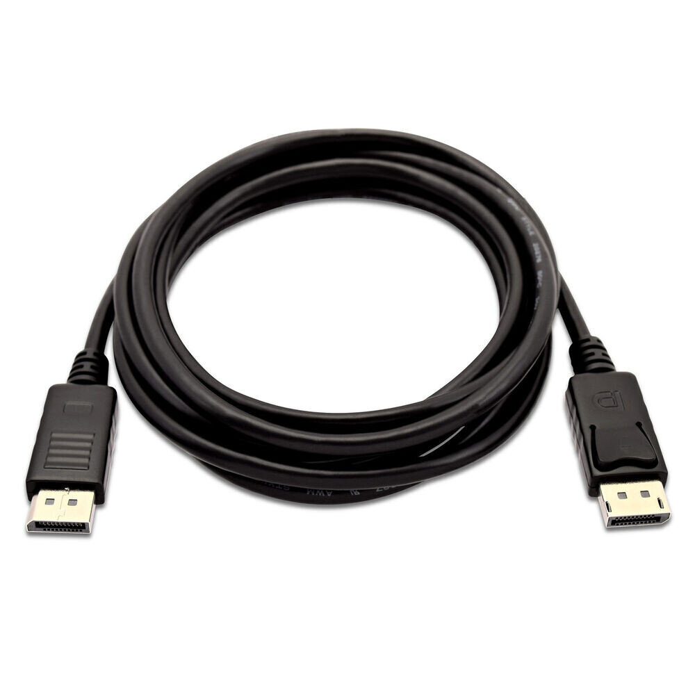 DisplayPort Kaabel V7 V7DP2DP-03M-BLK-1E Must цена и информация | Kaablid ja juhtmed | kaup24.ee