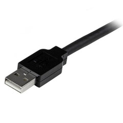 USB-kaabel Startech USB2AAEXT25M Must hind ja info | Kaablid ja juhtmed | kaup24.ee