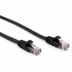 Жесткий сетевой кабель UTP кат. 6 Nilox   Чёрный 1 m цена и информация | Кабели и провода | kaup24.ee