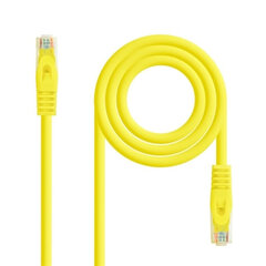 Жесткий сетевой кабель UTP кат. 6 NANOCABLE   Жёлтый цена и информация | Кабели и провода | kaup24.ee