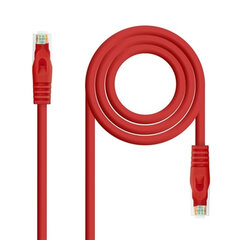 Жесткий сетевой кабель UTP кат. 6 NANOCABLE   Красный цена и информация | Кабели и провода | kaup24.ee