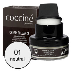 Бесцветный крем для натуральной кожи с губкой - Coccine Cream Elegance, 50 ml цена и информация | Уход за одеждой и обувью | kaup24.ee