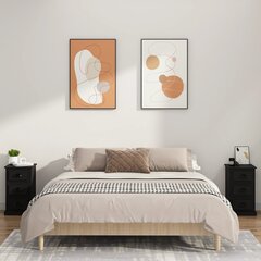 vidaXL öökapp, must, 39x39x67 cm, tehispuit цена и информация | Прикроватные тумбочки | kaup24.ee