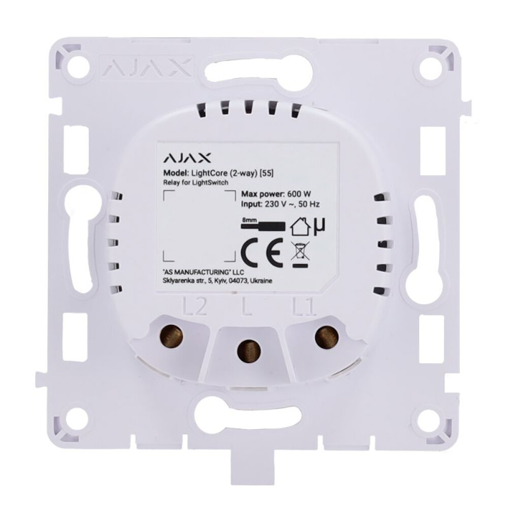 Smart switch Lightcore 2Way/45112 Ajax hind ja info | Lülitid ja pistikupesad | kaup24.ee
