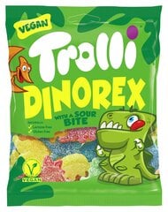 Kummikommid Trolli dinosaurused, 100 g, 12 pakki hind ja info | Maiustused | kaup24.ee