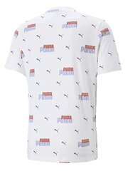 PUMA Essentials+ Logo Power Printed White 234238384 цена и информация | Мужские футболки | kaup24.ee