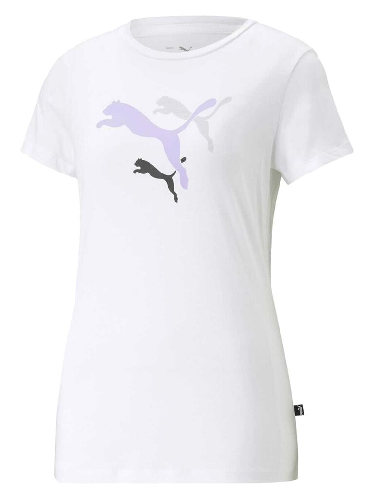 Naiste särk Puma Ess+ Logo Power Tee White 234237966 hind ja info | Naiste T-särgid, topid | kaup24.ee