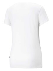 PUMA Ess+ Logo Power Tee White 234237966 цена и информация | Футболка женская | kaup24.ee