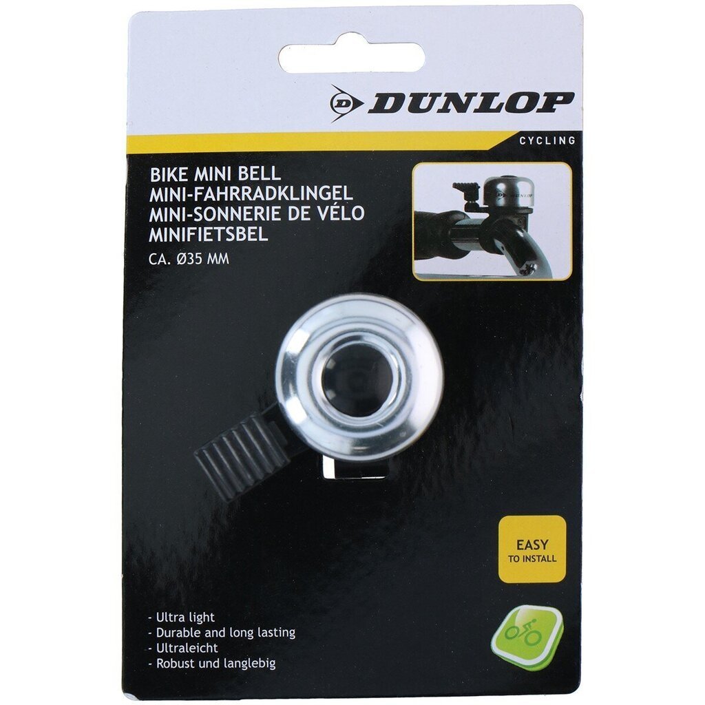 Jalgrattakell Dunlop 35 mm, hõbedane цена и информация | Muud jalgratta tarvikud | kaup24.ee