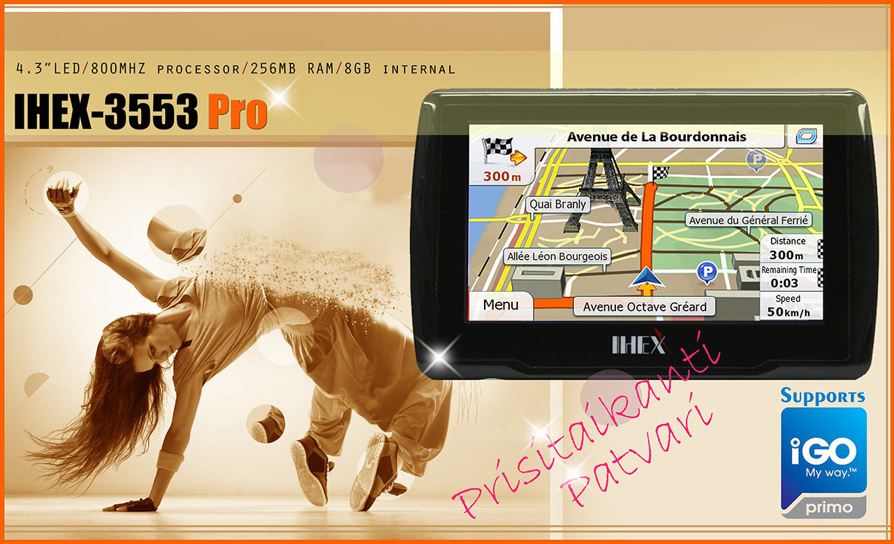 GPS-navigatsioon IHEX 3553 Pro цена и информация | GPS seadmed | kaup24.ee