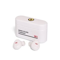 Kõrvaklapid akupangaga Soho W1 Bluetooth Earbud with powerbank (white) hind ja info | Kõrvaklapid | kaup24.ee