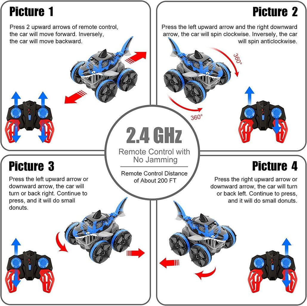 Радиоуправляемая машина-амфибия Cooler St Co 4308, синего цвета цена |  kaup24.ee