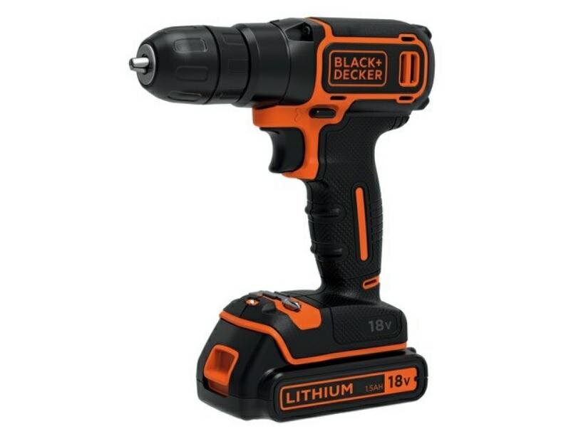 Trell Black +Decker 18V 1x1,5AH BDCD18K цена и информация | Akutrellid, kruvikeerajad | kaup24.ee