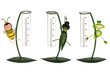 Hüdromeeter 4 living Bugs, 21 cm hind ja info | Ilmajaamad, termomeetrid | kaup24.ee
