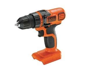 Trell BLACK+DECKER 18V 28Nm ilma aku ja laadijata BDCDD18N цена и информация | Шуруповерты, дрели | kaup24.ee