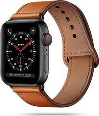 Tech-Protect Leatherfit Apple Watch 42/44/45/49mm, Brown hind ja info | Nutikellade ja nutivõrude tarvikud | kaup24.ee