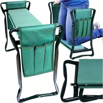 Складная садовая скамейка, защита для коленей с сумкой для инструментов цена и информация | Садовые инструменты | kaup24.ee