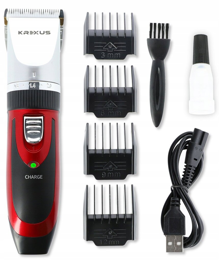 Krexus EX9081 Loomade juukselõikusmasin hind ja info | Hooldusvahendid loomadele | kaup24.ee