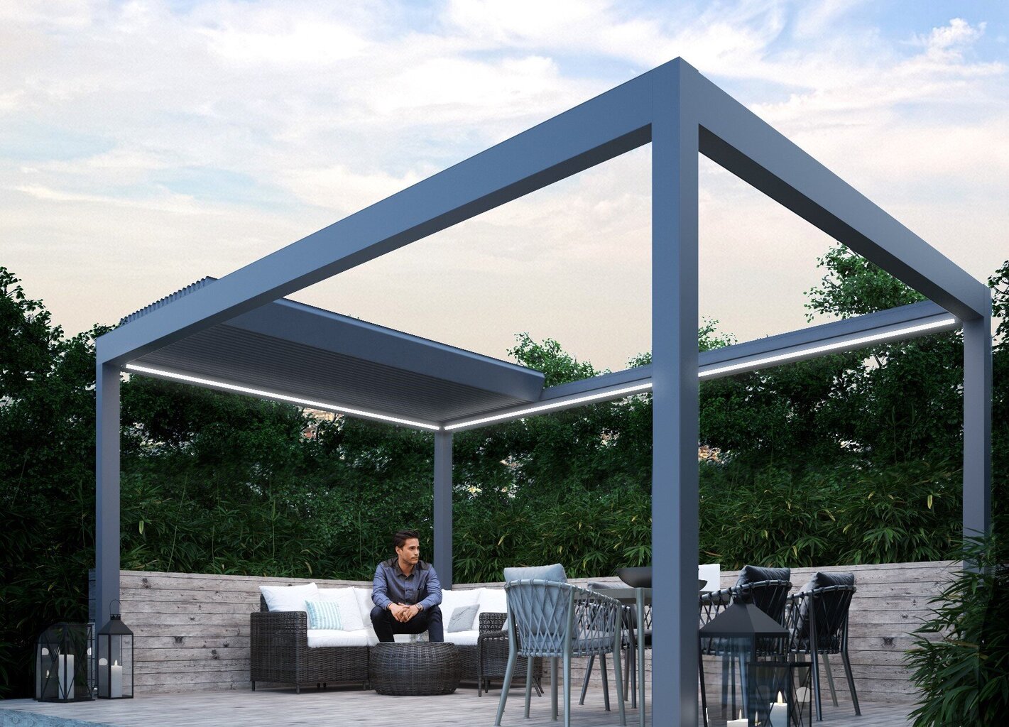 Varikatus Pergola 3500x4128 eraldiseisev hind ja info | Varikatused ja aiapaviljonid | kaup24.ee