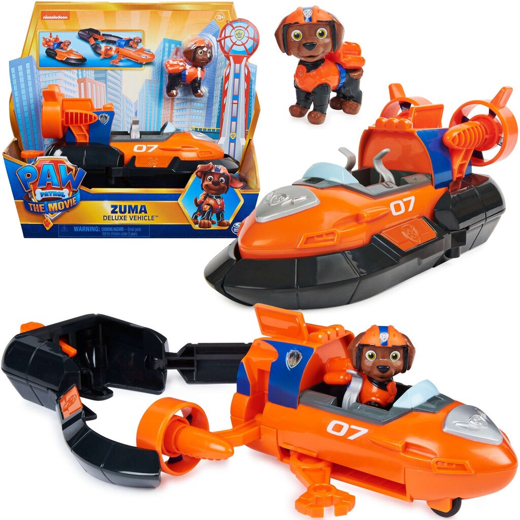 Paw Patrol The Movie Zuma figuur ja transformeeruv hõljukauto цена |  kaup24.ee