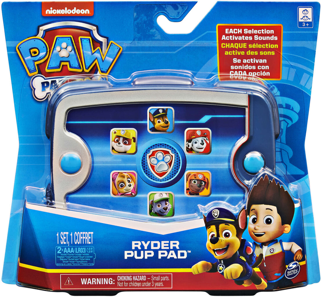Spin Master Paw Patrol Pad Ryder tahvelarvuti helide ja meloodiatega цена и информация | Arendavad mänguasjad | kaup24.ee
