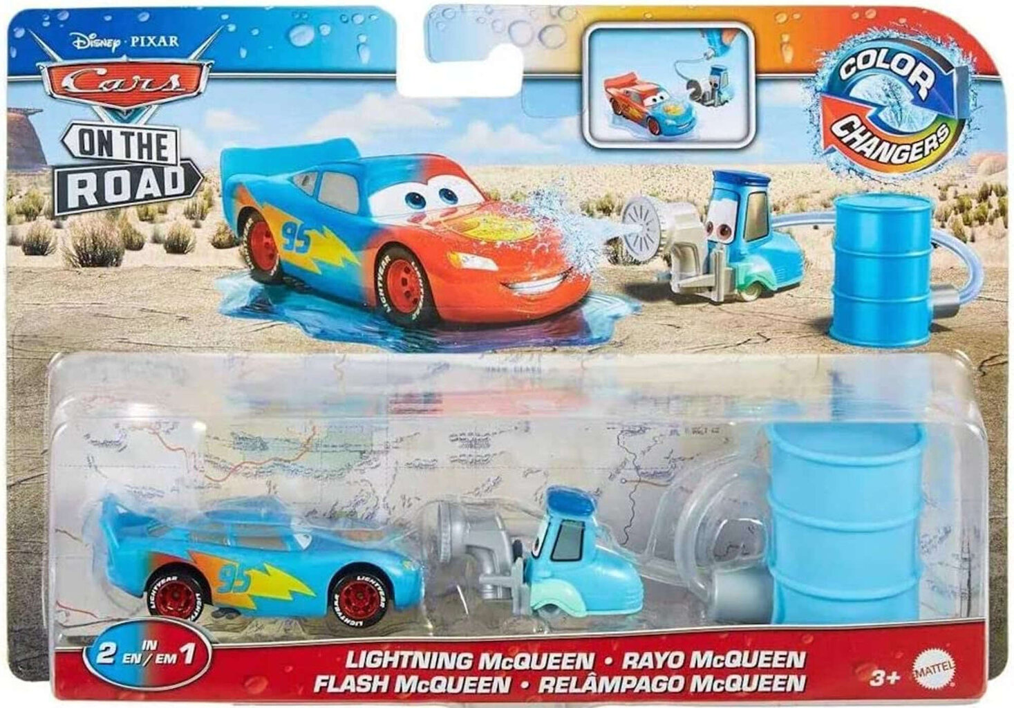 Autod värvi muutev sõiduk Lightning McQueen hind ja info | Poiste mänguasjad | kaup24.ee