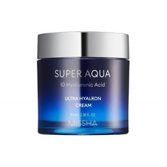 Näokreem Missha Super Aqua Ultra Hyalron Cream, 70 ml цена и информация | Кремы для лица | kaup24.ee