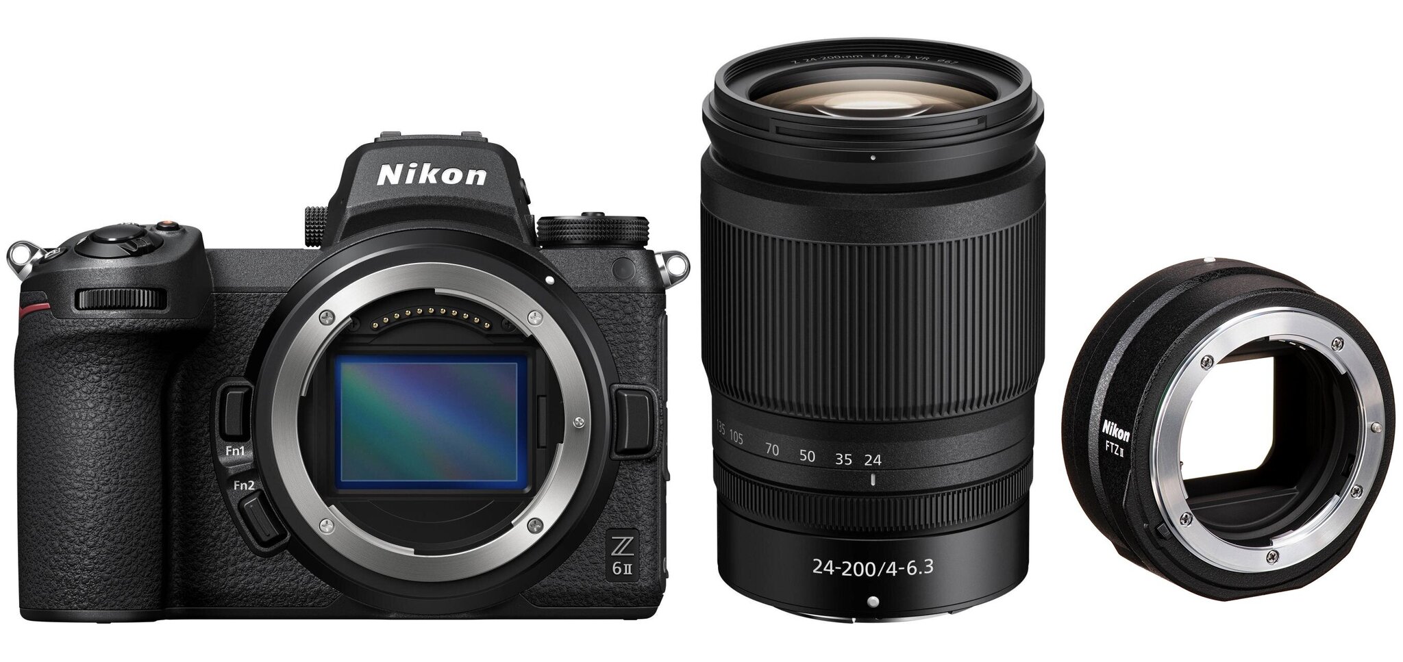 Nikon Z 6II/(Z6II)/(Z 6 II)/(Z6 II) + NIKKOR Z 24-200mm f/4-6.3 VR + FTZ II Mount Adapter hind ja info | Fotoaparaadid | kaup24.ee