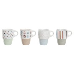 Кружка Mug DKD Home Decor Керамика, 400 мл, 4 шт. цена и информация | Стаканы, фужеры, кувшины | kaup24.ee