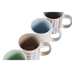 Кружка Mug DKD Home Decor, керамика (330 мл, 4 шт. цена и информация | Стаканы, фужеры, кувшины | kaup24.ee