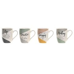 Кружка Mug DKD Home Decor, разноцветная, 340 мл, 4 шт. цена и информация | Стаканы, фужеры, кувшины | kaup24.ee