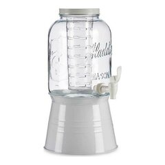 Läbipaistev klaaskann Valge Toega (3800 ml) hind ja info | Klaasid, tassid ja kannud | kaup24.ee