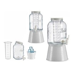 Läbipaistev klaaskann Valge Toega (3800 ml) hind ja info | Klaasid, tassid ja kannud | kaup24.ee