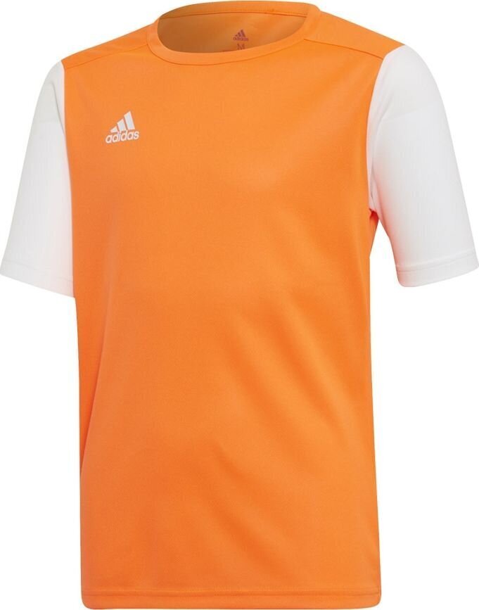 Adidas Jalgpallisärk ESTRO 19 JSY, oranž, 116cm hind ja info | Jalgpalli varustus ja riided | kaup24.ee