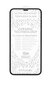 Kaitseklaas Fonex 3D Ceramic - 10H, iPhone 14 / 13 / 13 PRO, musta äärega цена и информация | Ekraani kaitsekiled | kaup24.ee