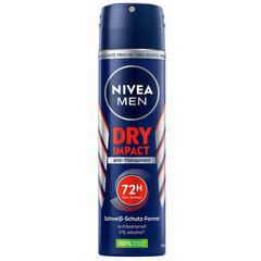 Kuivdeodorant meestele, "Nivea Men Dry Impact 72h", 150 ml hind ja info | Deodorandid | kaup24.ee