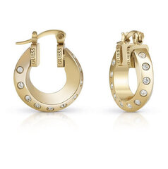 Позолоченные серьги-кольца с кристаллами Guess Hoops Don`t Lie JUBE01487JWYGT/U sGU2168 цена и информация | Серьги | kaup24.ee