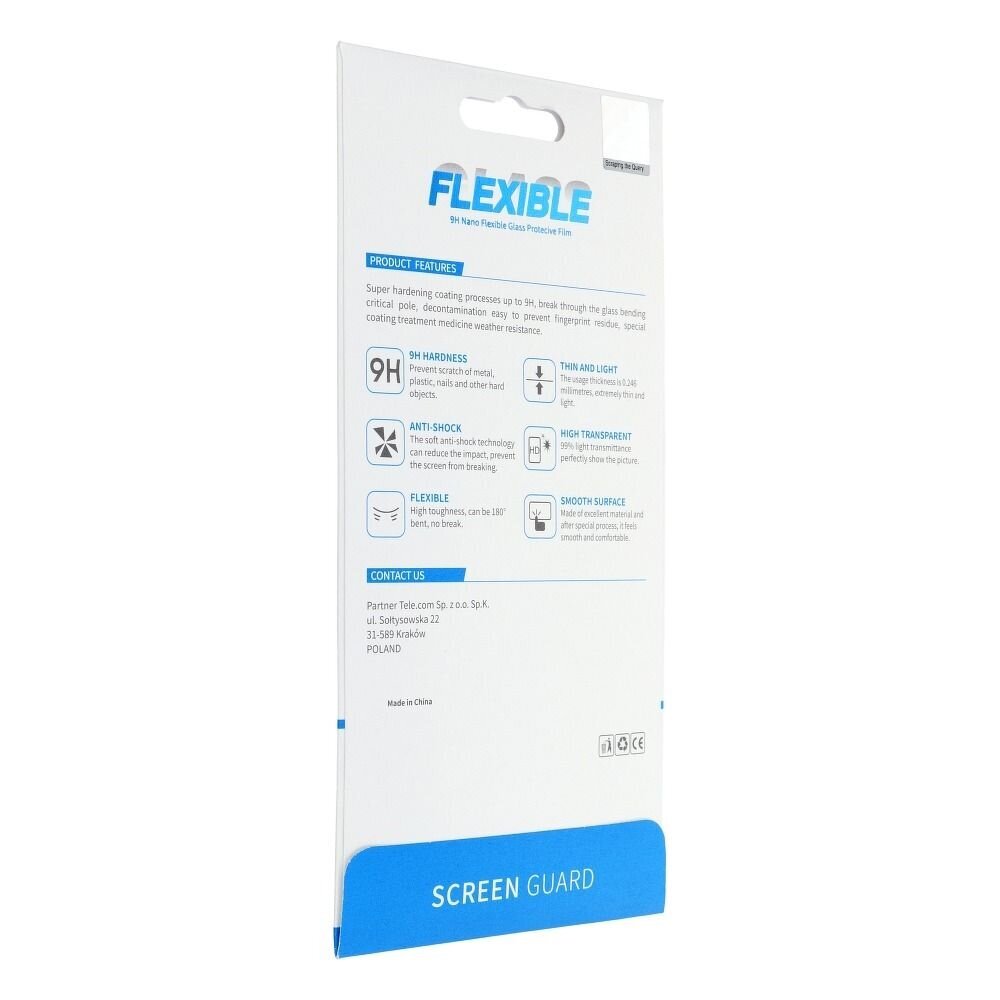 Flexible Nano 9H hübriidklaas - Apple iPhone 13 mini 5.4" hind ja info | Ekraani kaitsekiled | kaup24.ee
