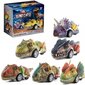 Mängu dinosauruse autofiguurid, 6 tk hind ja info | Poiste mänguasjad | kaup24.ee
