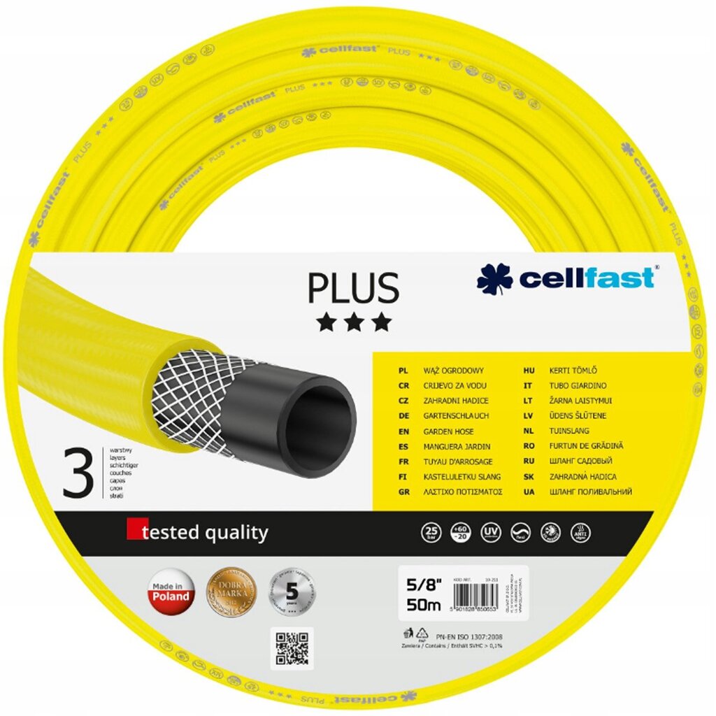 Aiavoolik Cellfast, 5/8, 50m hind ja info | Kastekannud, voolikud, niisutus | kaup24.ee