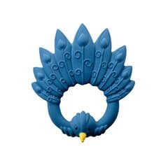 Жевательная игрушка для ванны Natruba Синий павлин цена и информация | Прорезыватели | kaup24.ee